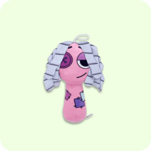 Blue Hair Pink Elf Sprunki Plush