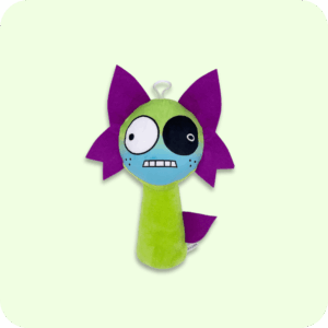 Purple Hair Green Elf Sprunki Plush