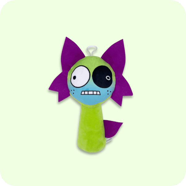 Purple Hair Green Elf Sprunki Plush