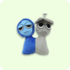 Blue Gray One Piece Sprunki Plush