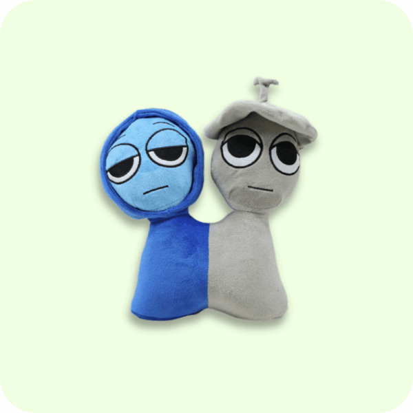 Blue Gray One Piece Sprunki Plush