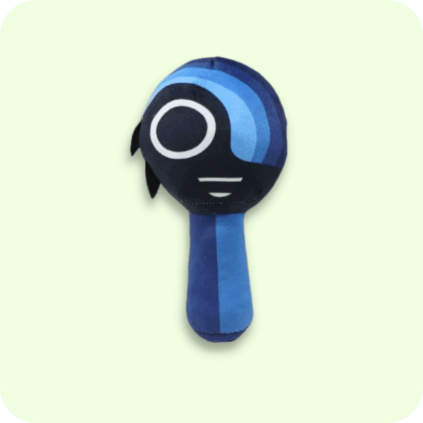 Blue and Black Girl Box Sprunki Plush