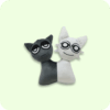 Gray And White One Piece Sprunki Plush