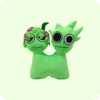 Green Flower Siamese Sprunki Plush