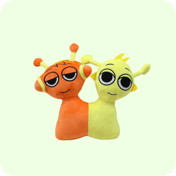 Orange Yellow Conjoined Twins Sprunki Plush