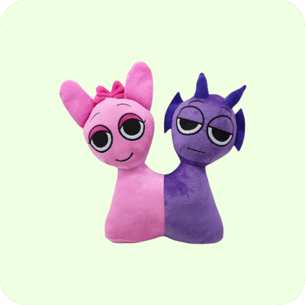 Pink And Purple Conjoined Sprunki Plush